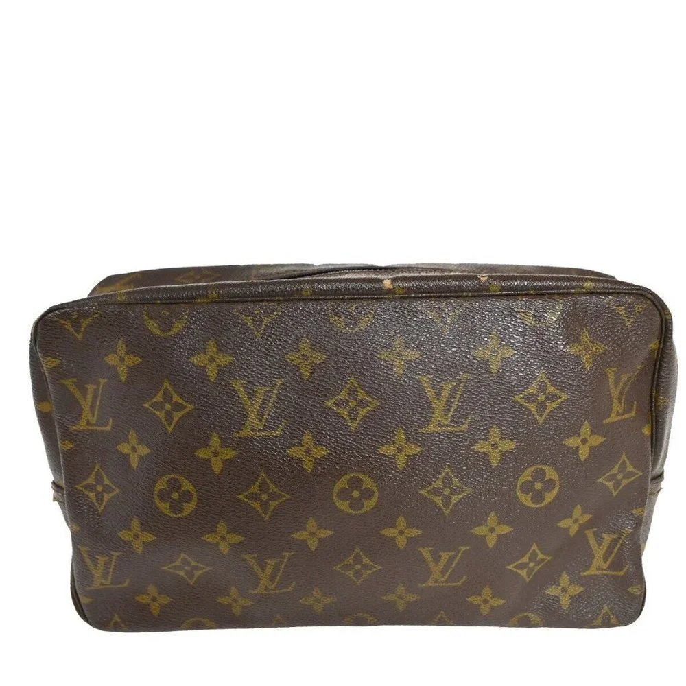 LOUIS VUITTON Trousse Toilette 23 Clutch Hand Bag Monogram Brown M47524 02SH481